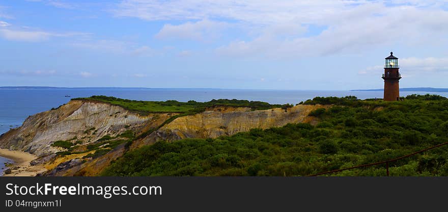 Gay Head lighthouse in Aquinnah on Marthas Vineyard. Gay Head lighthouse in Aquinnah on Marthas Vineyard