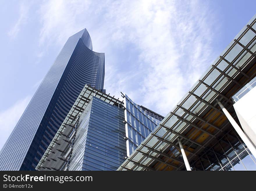 Modern architecture with glass and steel structure. Very neat. Modern architecture with glass and steel structure. Very neat.