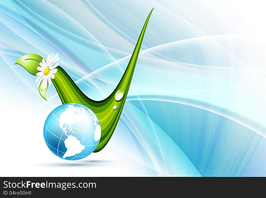 Environmental vector concept background with globe. Eps10. Environmental vector concept background with globe. Eps10