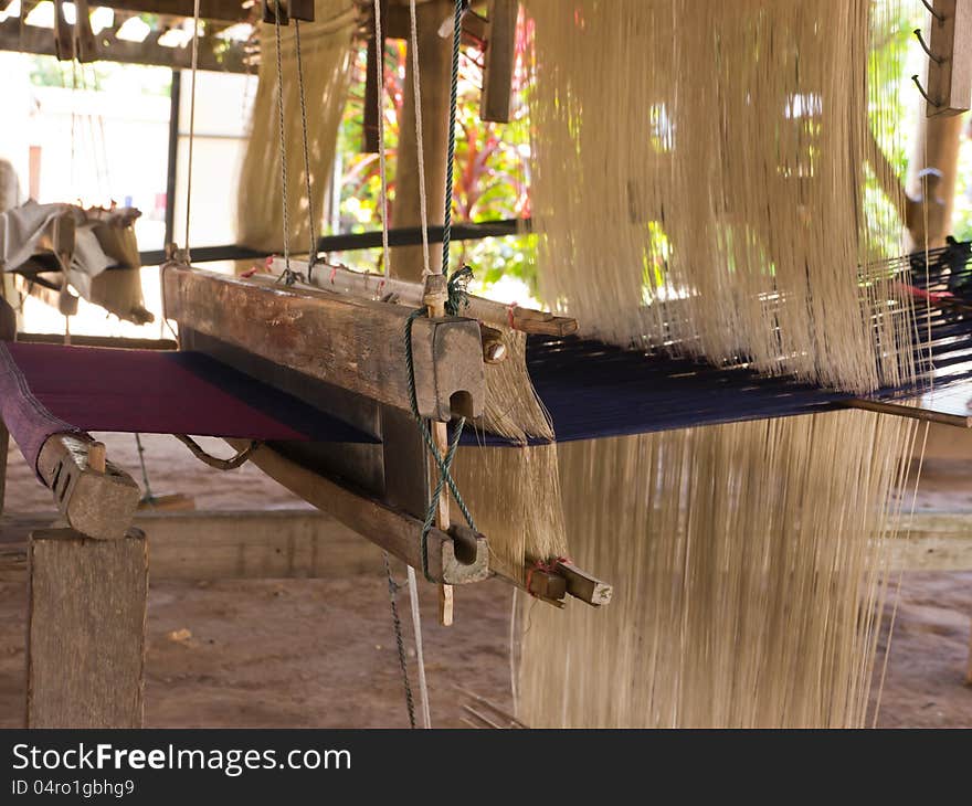 Thai local loom or weaving apparatus