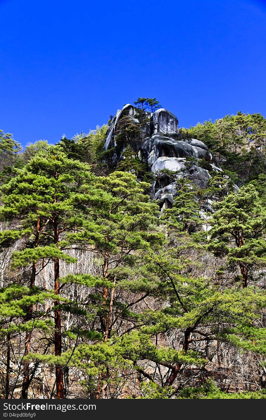 Shosenkyo gorge in Japan