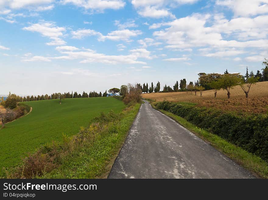 Landscape in Emilia-Romagna &x28;Italy&x29