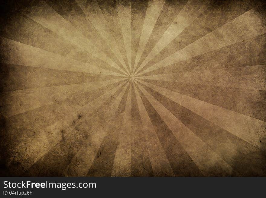 Illustration of abstract grunge paper with rays, vintage background. Illustration of abstract grunge paper with rays, vintage background.