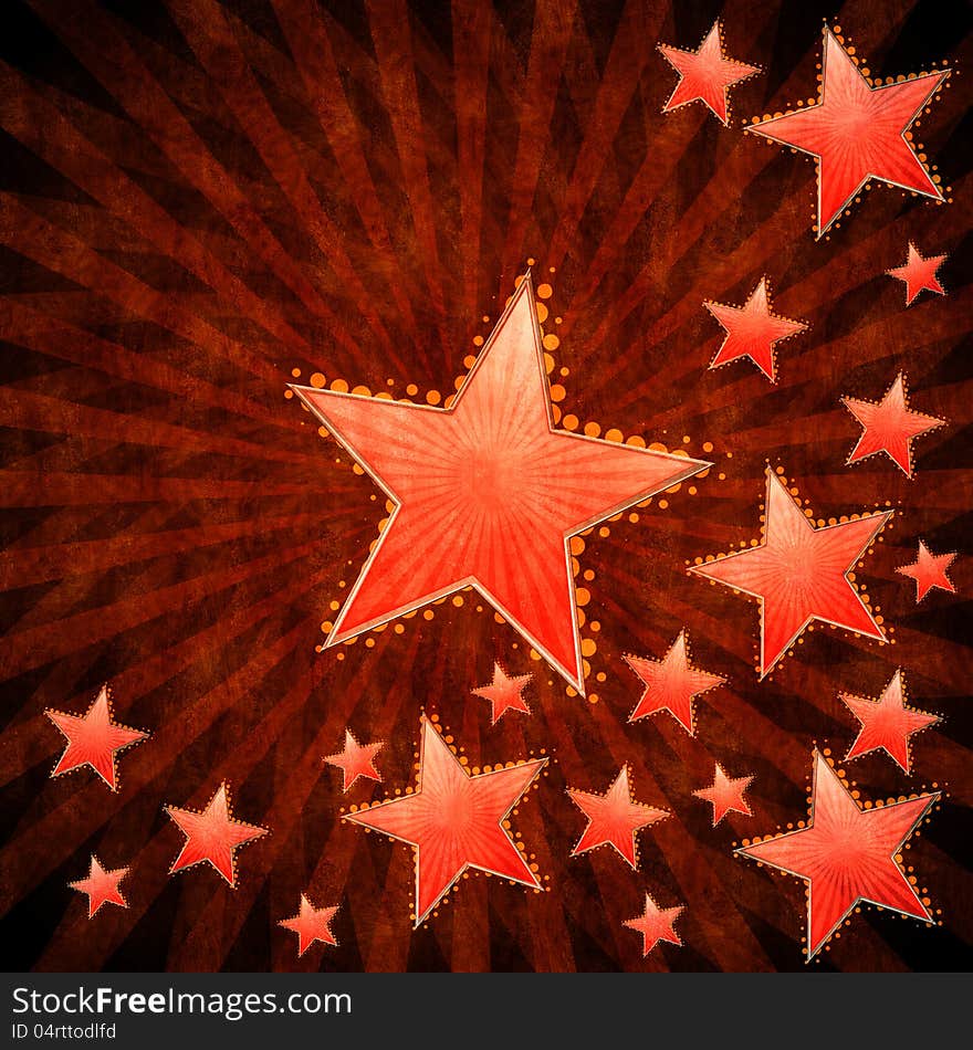 Grunge Stars Background