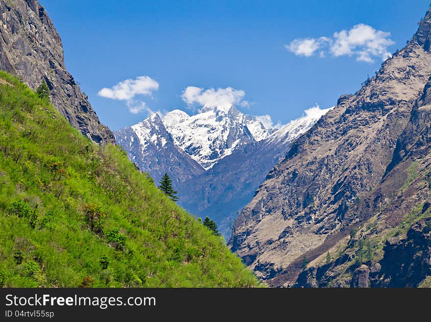 Beautiful landscape in Himalayas