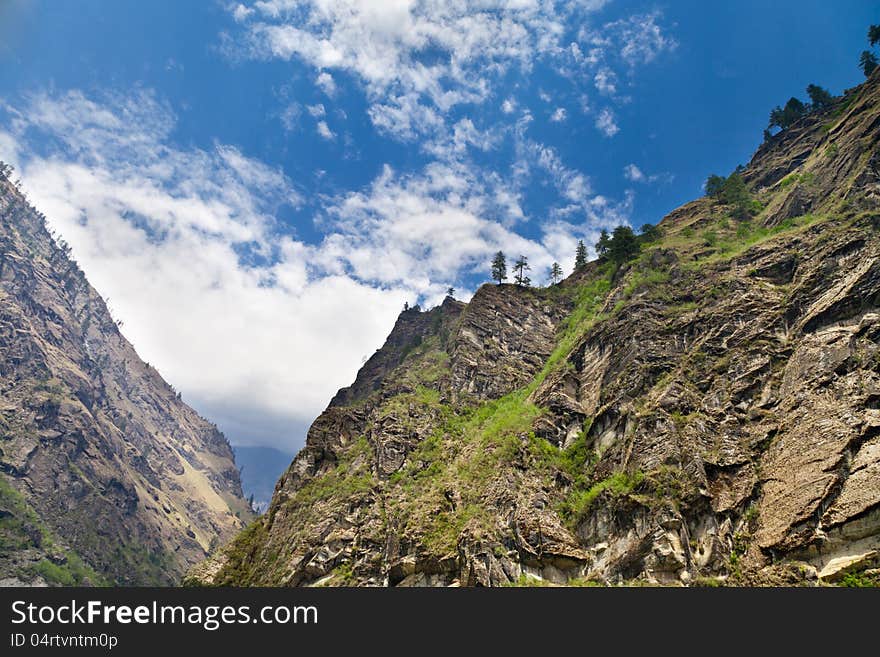 Beautiful landscape in Himalayas