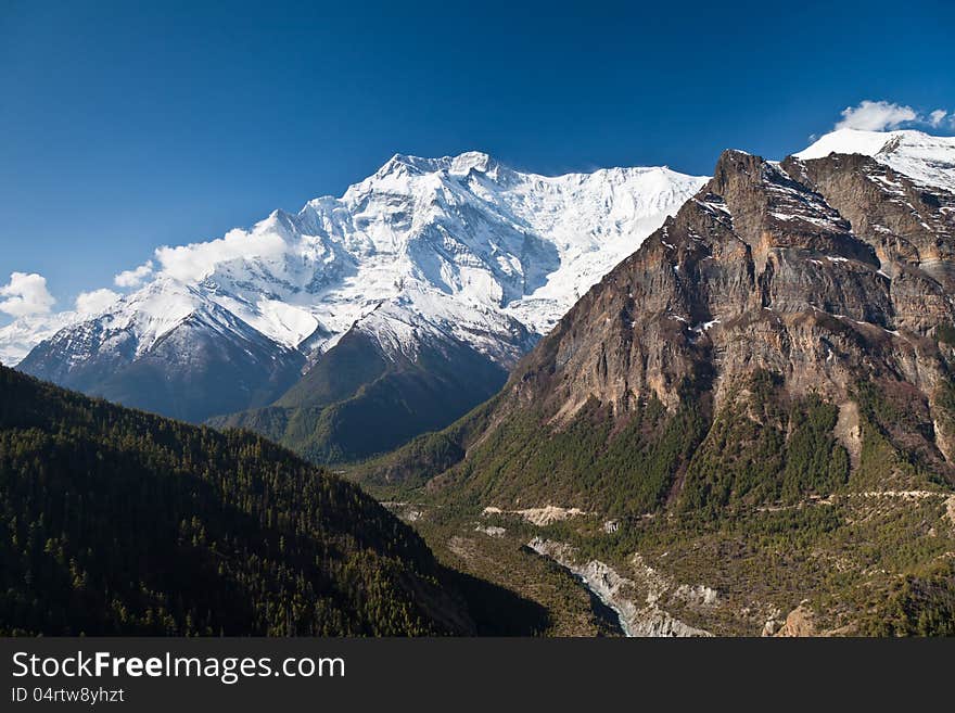 Beautiful Annapurna mountain, Himalaya, Nepal