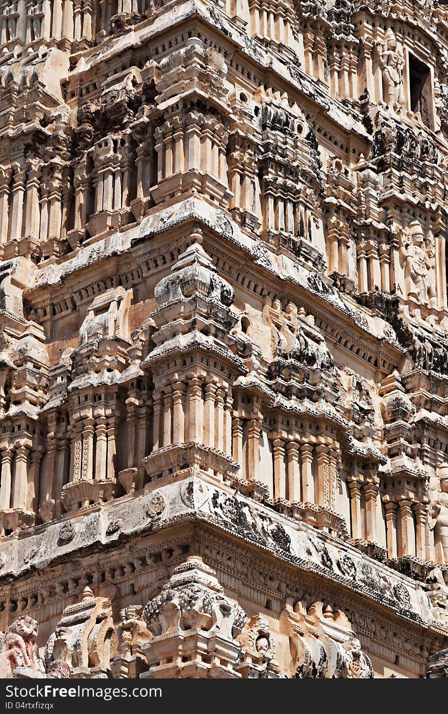 Detail of Virupaksha temple