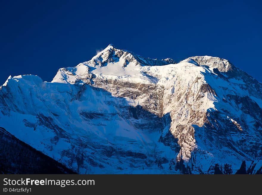 Annapurna in sunrise light