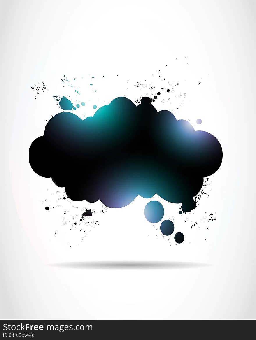 Shiny Speech Cloud abstract background