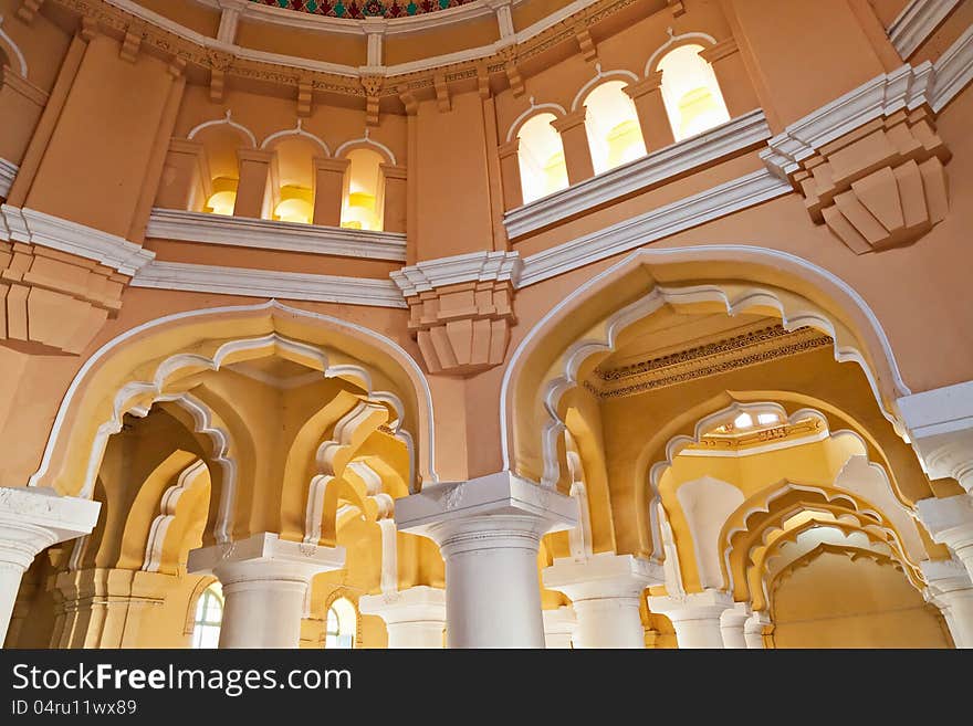 Arches of Thirumalai Palace, Tamil Nadu, India