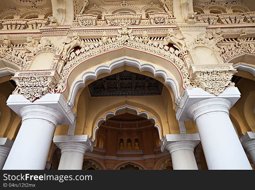 Arches of Thirumalai Palace, Tamil Nadu, India