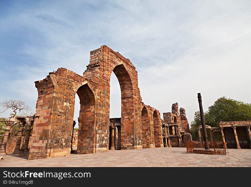 Iron Pillar, New Delhi, India. Iron Pillar, New Delhi, India