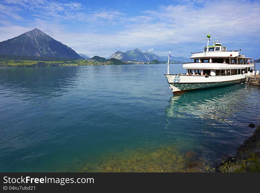 Passenger boat, Lake Thun, Switzerland