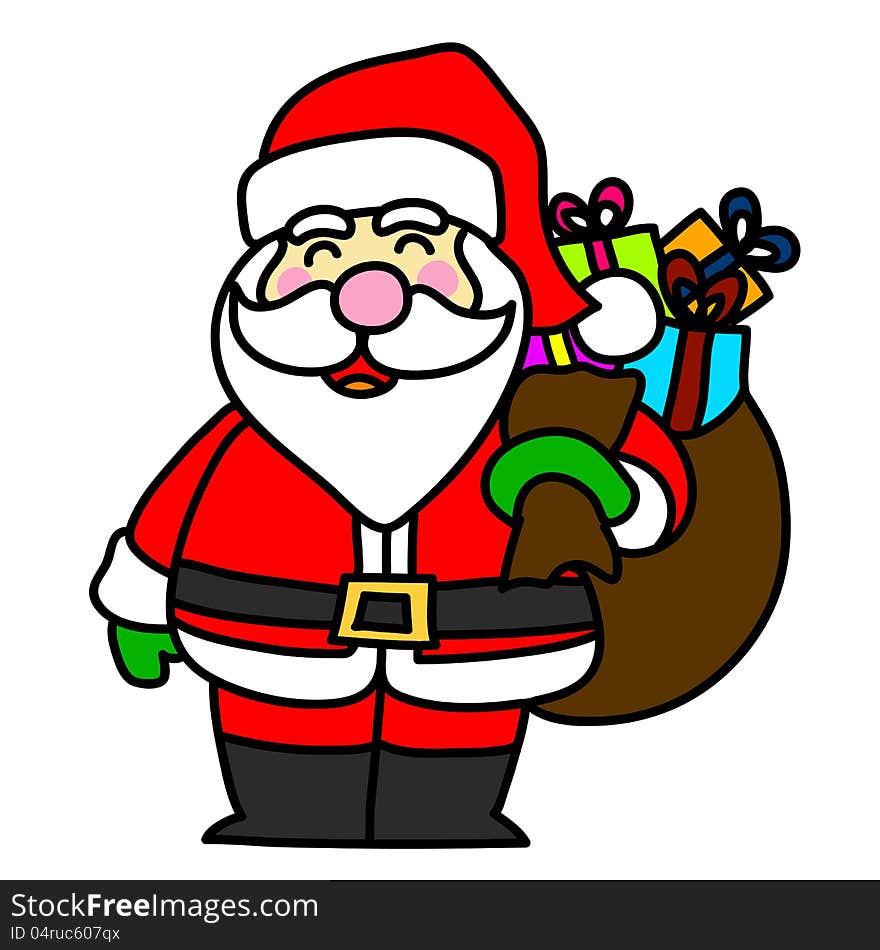 Cartoon Santa Claus