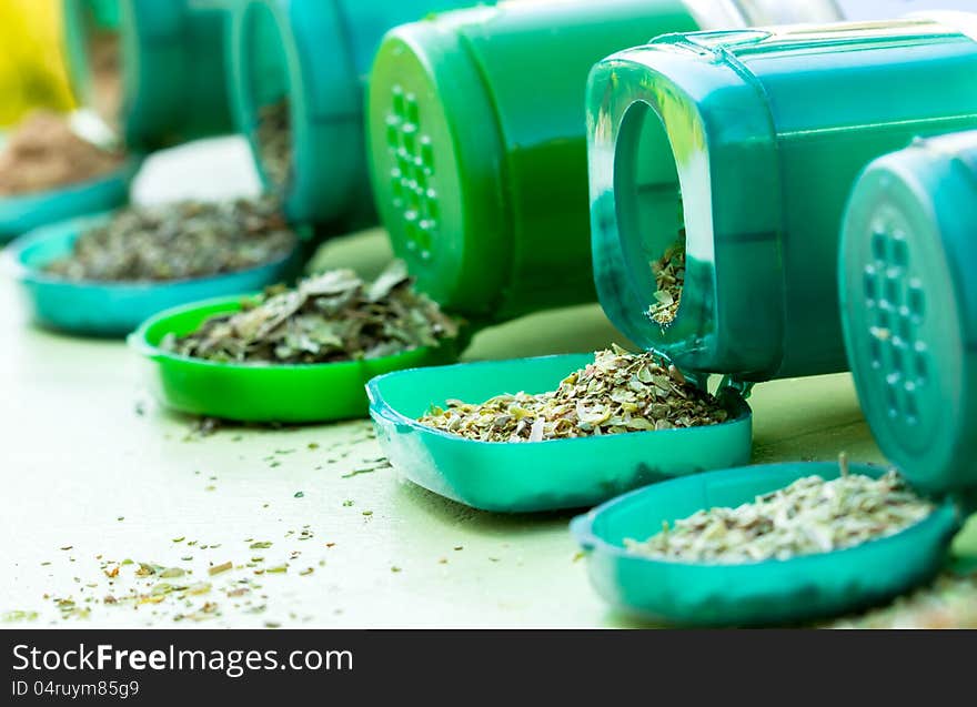 Dry herbs - spices used in all world cuisines