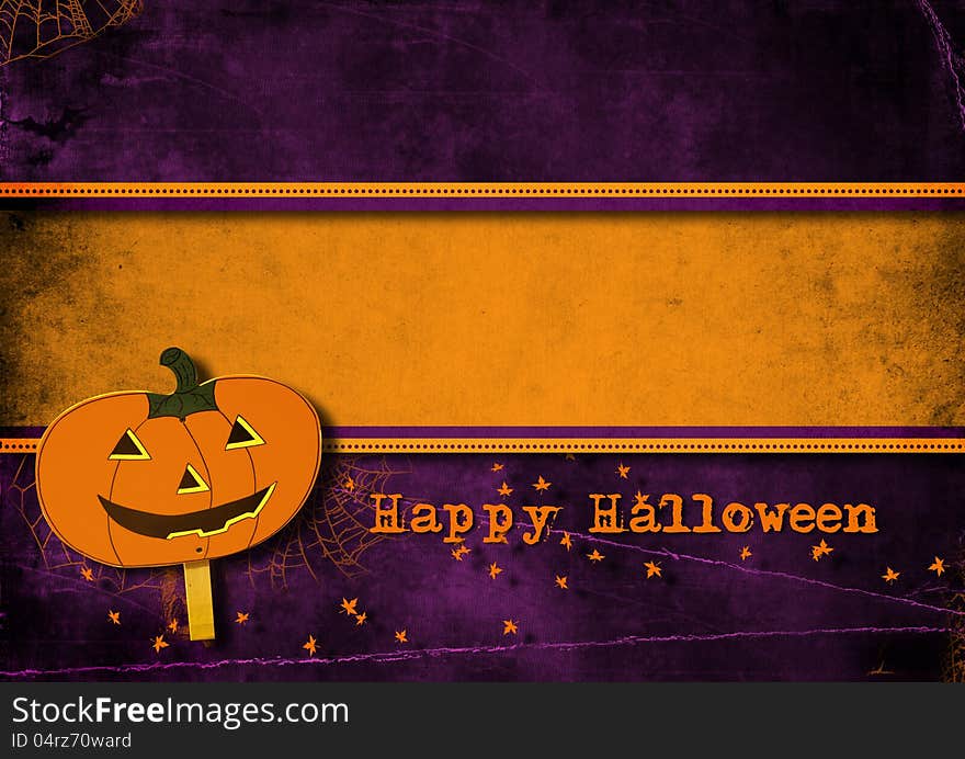 Halloween greeting card.