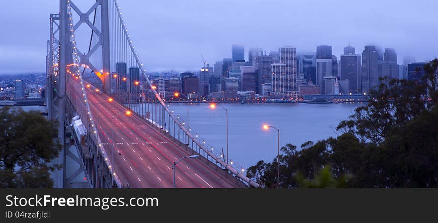 Bay Bridge Morning Rush Hour San Francisco