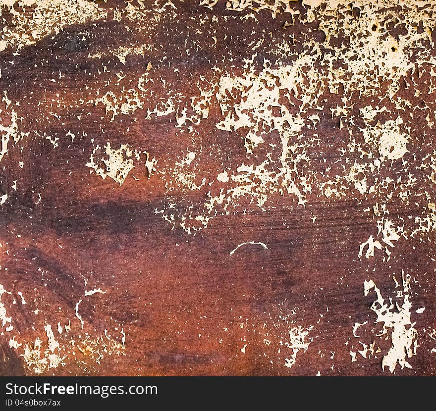 Color photo of old metal surfaces with rust and paint. Color photo of old metal surfaces with rust and paint