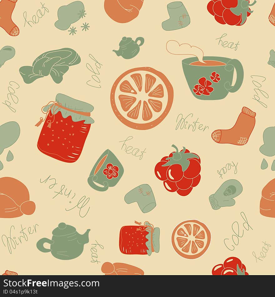 Warming things , background, illustration, pattern. Warming things , background, illustration, pattern