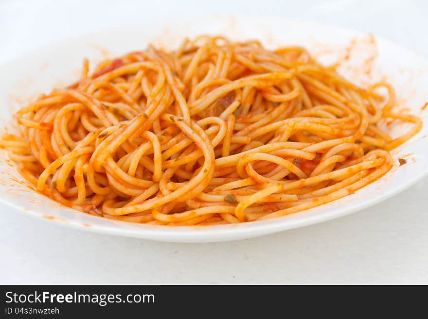 Traditional Italian Spaghetti