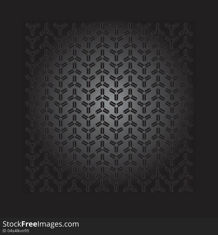 Geometric pattern on   black background