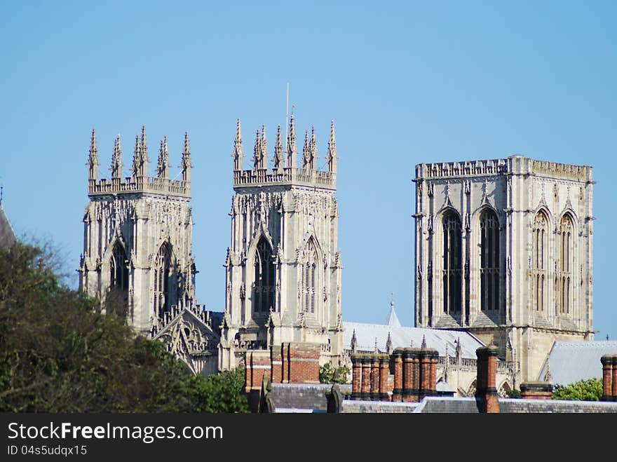 York Minster Towers from City Walls