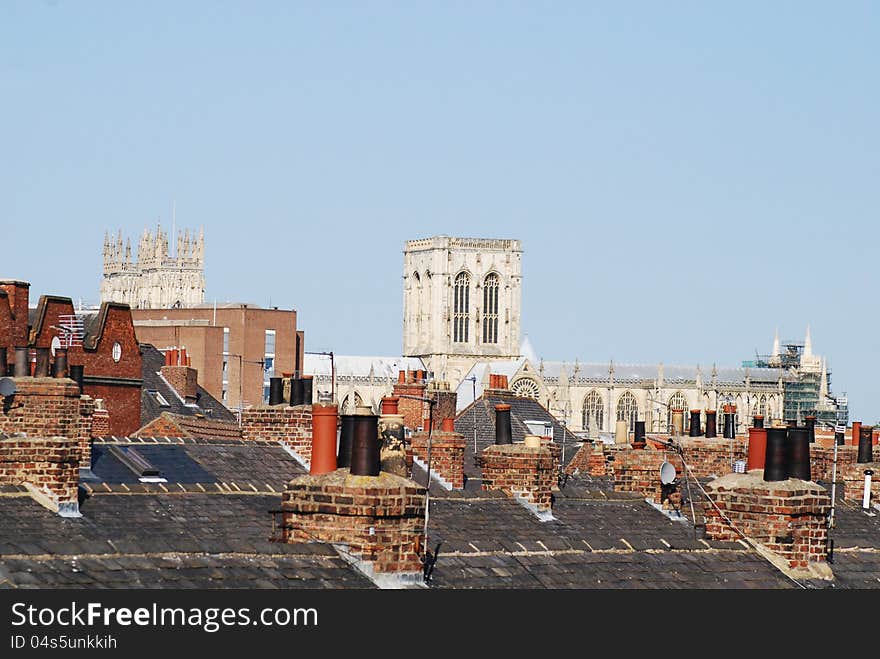 York Minster Towers from City Walls