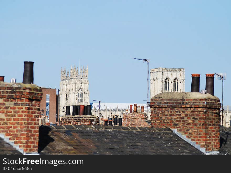 York Minster Towers from City Walls