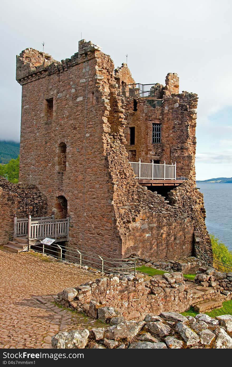 Grant Hall at Urqhart Castle.