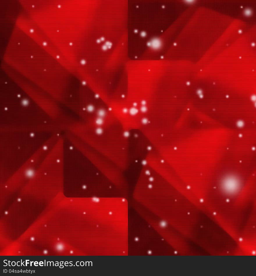 Abstract background with white snow in red background. Abstract background with white snow in red background.