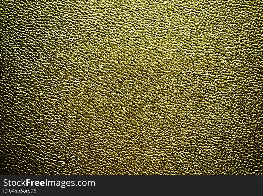 Golden leather texture as background