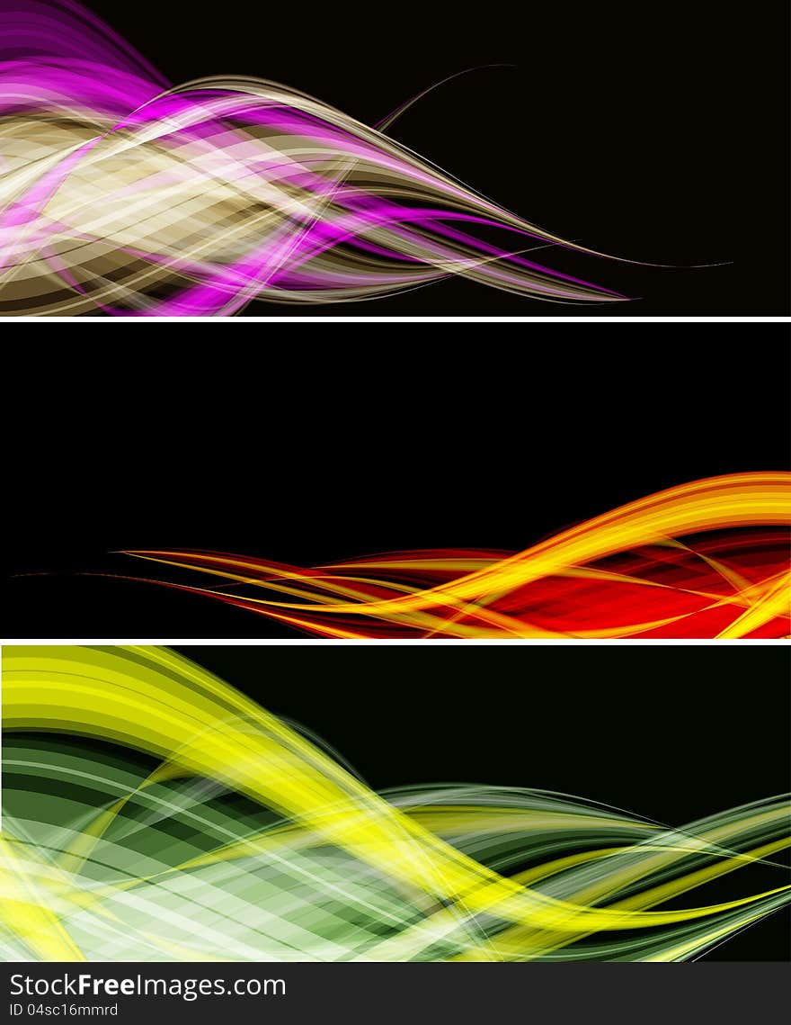 Bright vector backgrounds set with copy space. eps10. Bright vector backgrounds set with copy space. eps10