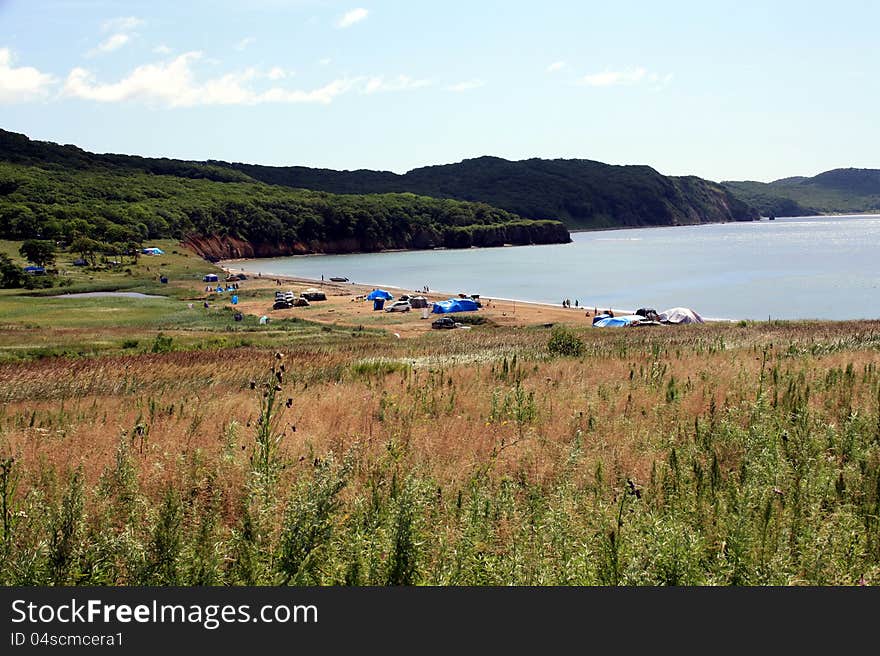 Beach on seacoast