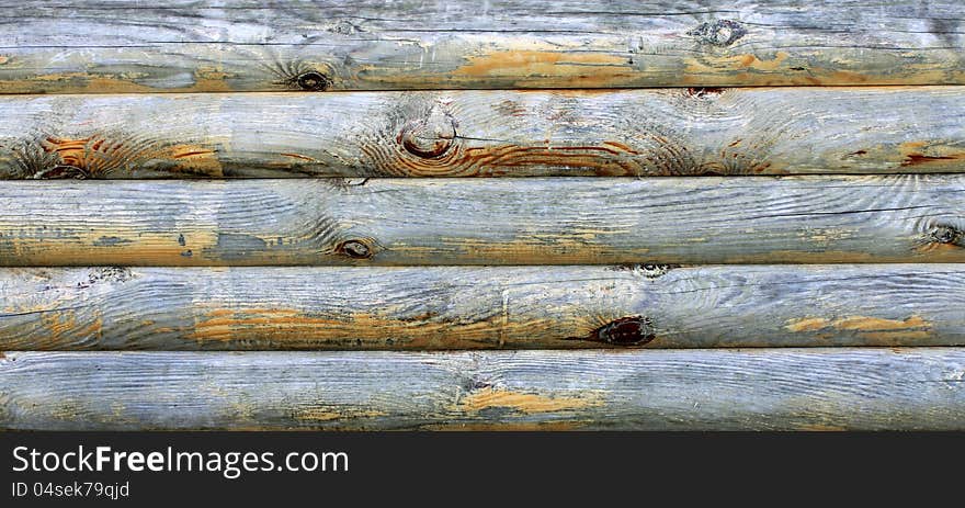 Wooden logs with natural pattern grunge background