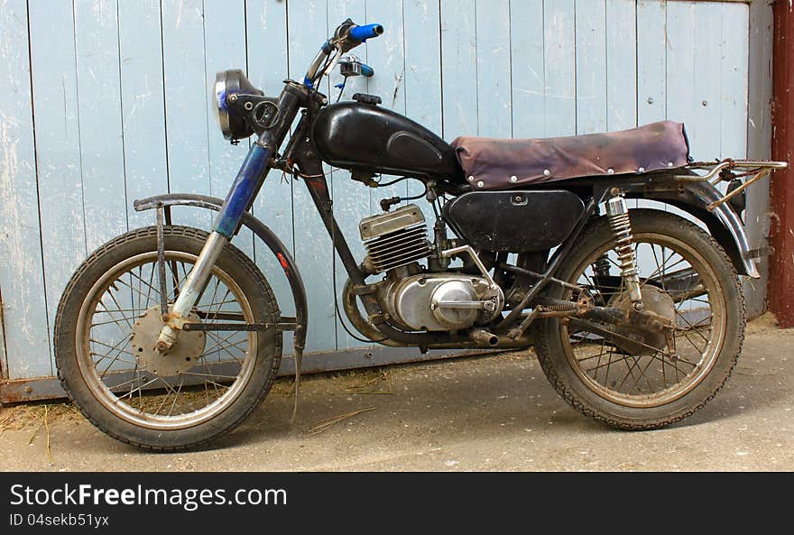 Classic old motorcycle