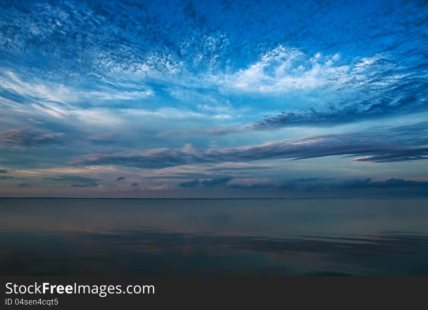 Beautiful Sky Over The Baltic Sea