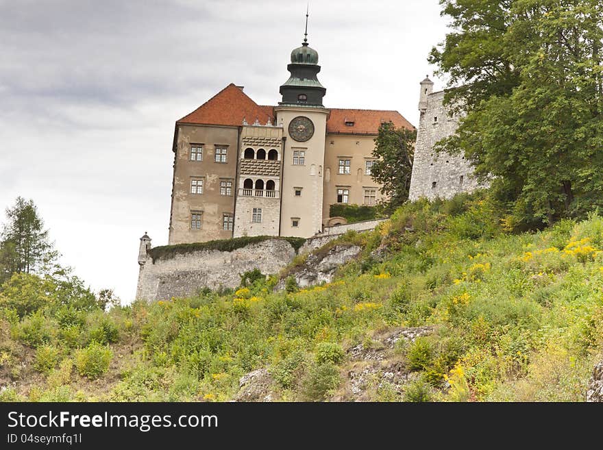 View on old Palace in Pieskowa Skala - Poland. View on old Palace in Pieskowa Skala - Poland.