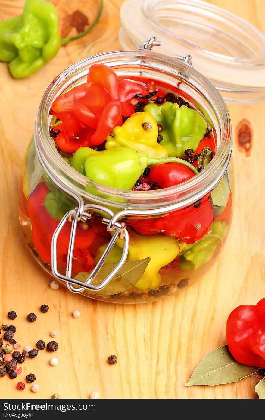 Fresh and canned hot peppers