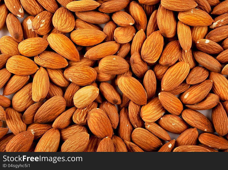 Full Image Close Up of Almonds