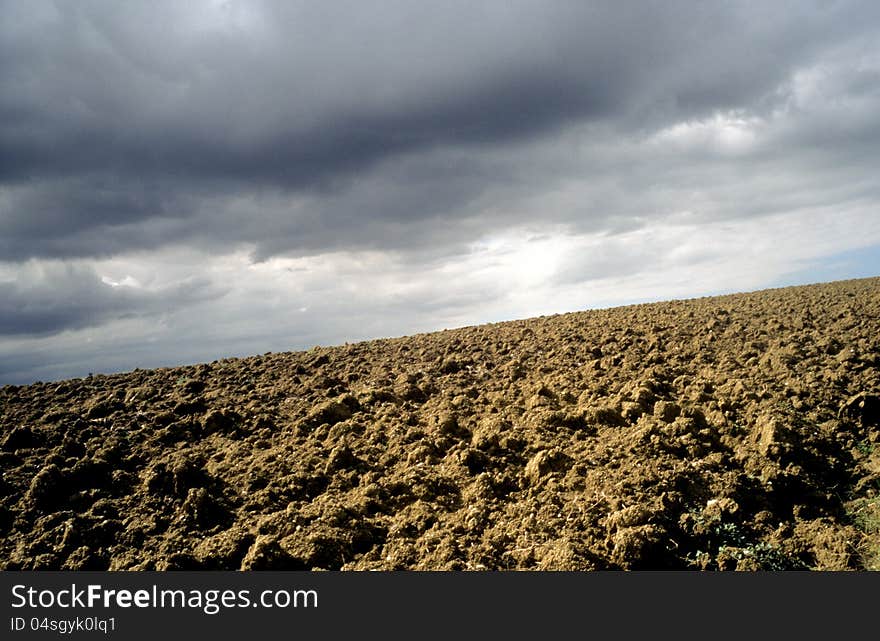 Agricultural land in val of Recanati. Marche region, Italy