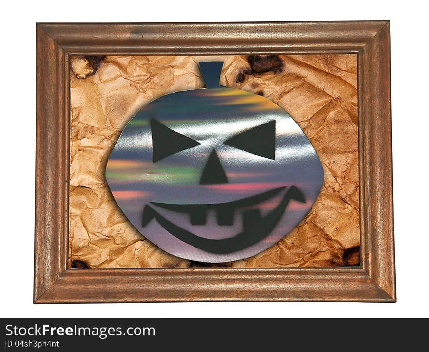 Ghost in the frame for Halloween day. Ghost in the frame for Halloween day.