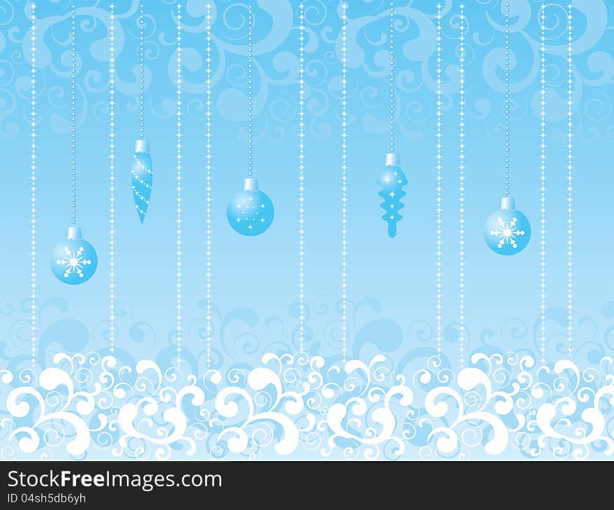 Blue christmas background