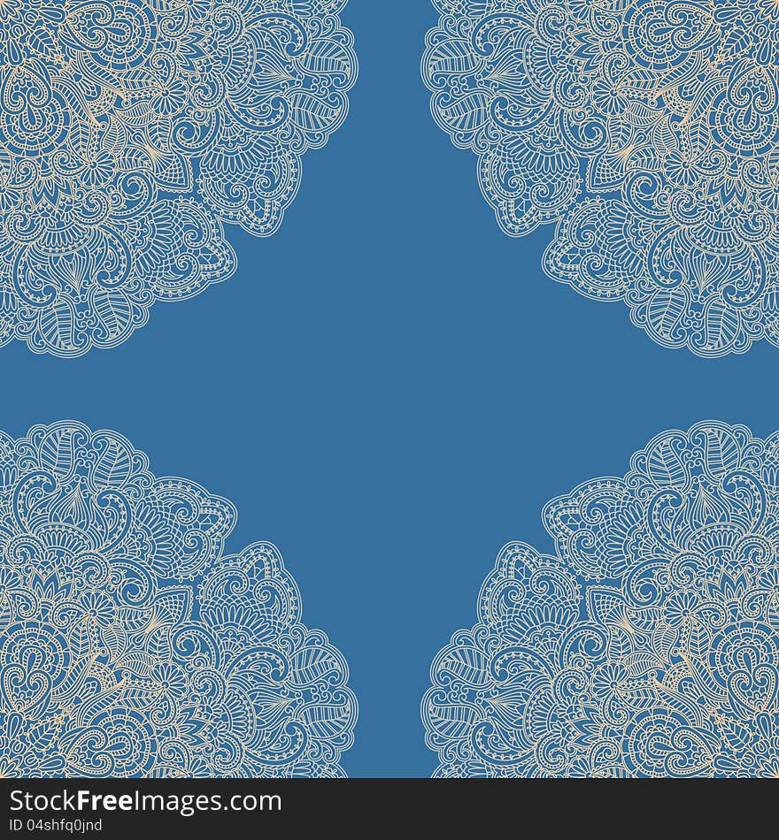 Vector illustration with vintage pattern for print. Vector illustration with vintage pattern for print.