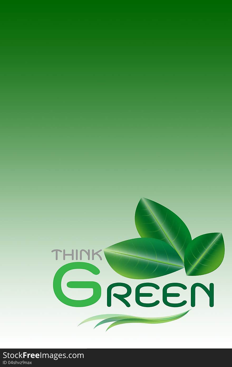 Green Concept, Think Green&x28;include Clipping Paths&x29