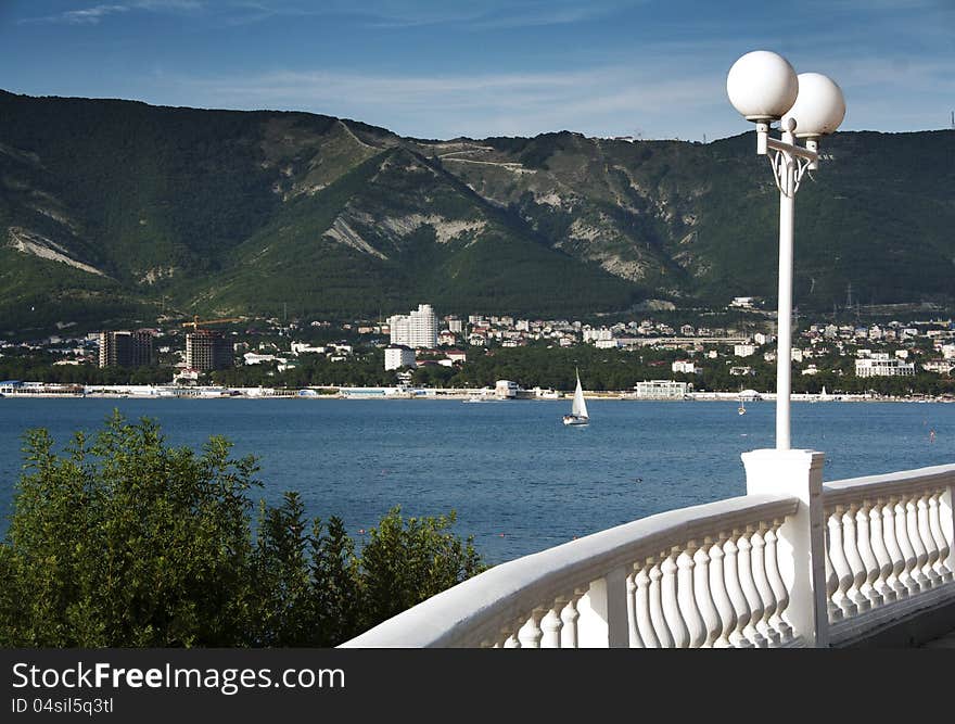 View to the sea Bay in the black sea