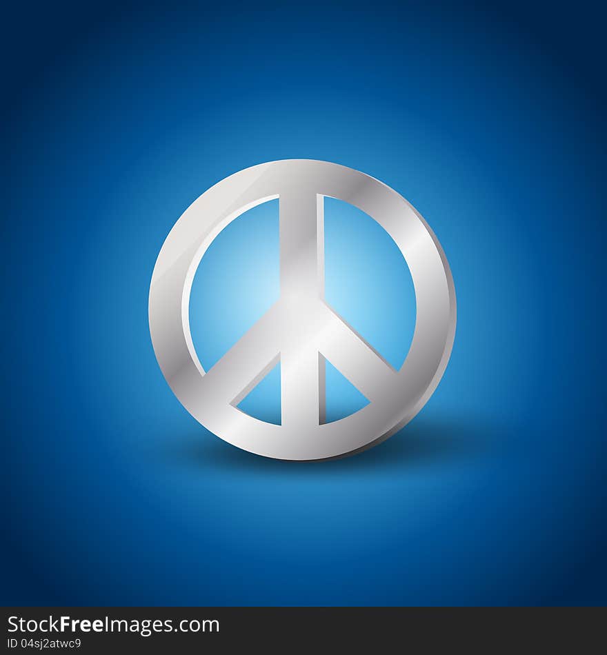 Silver Peace symbol