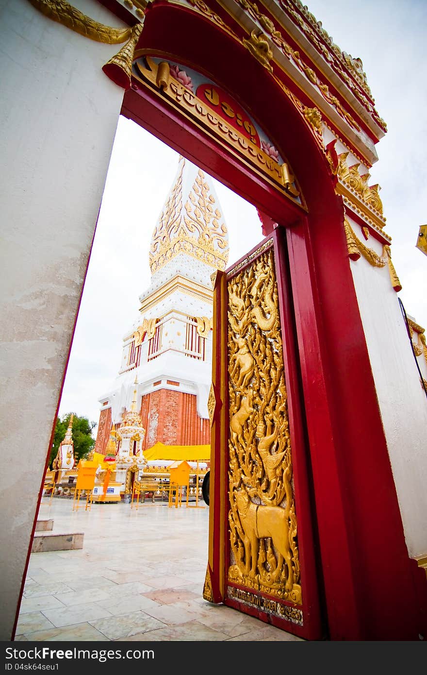 Gate way to ancient holy pagoda. Gate way to ancient holy pagoda