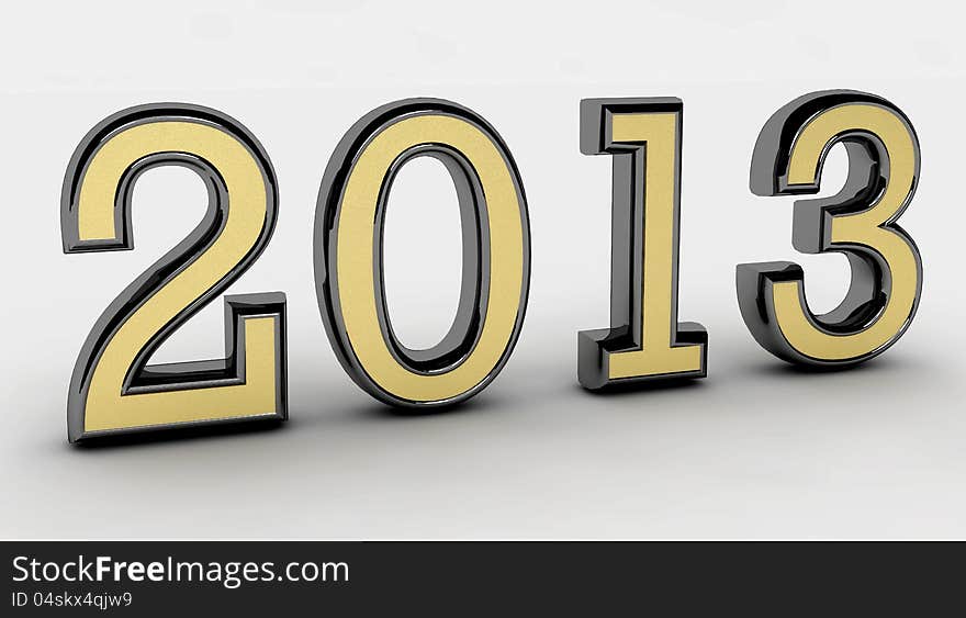 2013 gold metal silver new year. 2013 gold metal silver new year