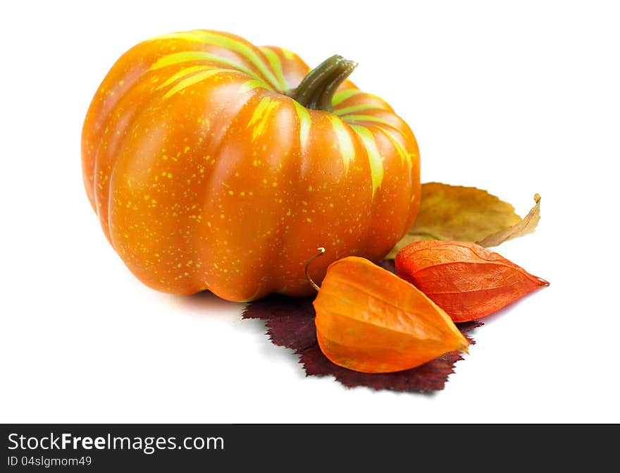 Autumn decoration with pumpkins